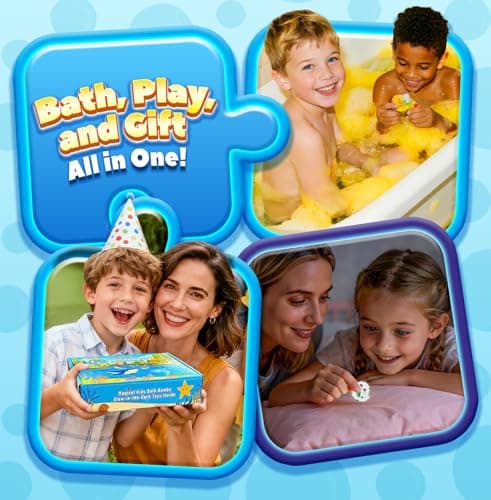 Bath Bombs for Kids with Surprise Inside, 20 Pack Handmade Bath Bomb Gift Set with Glow-in-the-Dark Toys, Fizzy Bath Balls for Fun, Great Christmas Gift or 2025 Advent Calendar for Boys & Girls — view 5