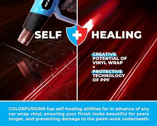 ColorFusion PPF by VViViD, Gloss Demon Dry Apply PPF Vinyl Car Wrap Roll 1ft x 5ft — view 4