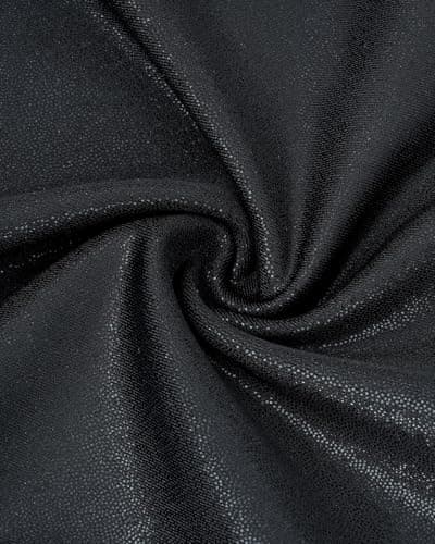 JiAmy Gymnastics Leotards for Girls, Long Sleeve Biketards Sparkly Dance Unitard with Shorts Athletic Bodysuit Outfit for Kids, Black 9-10 years — view 5