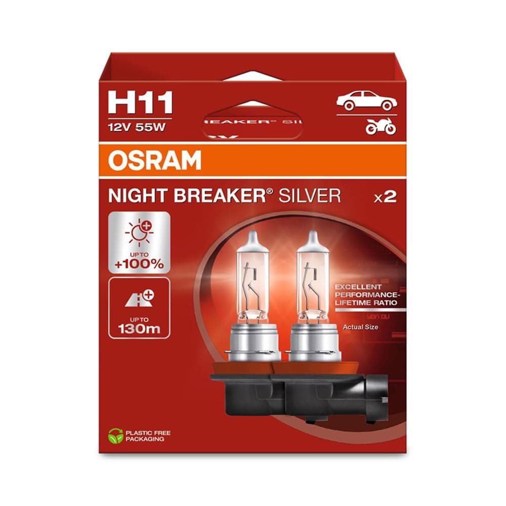 OSRAM NIGHT BREAKER® SILVER, H1, halogen headlight lamp, Single Blister (1 lamp) — view 5