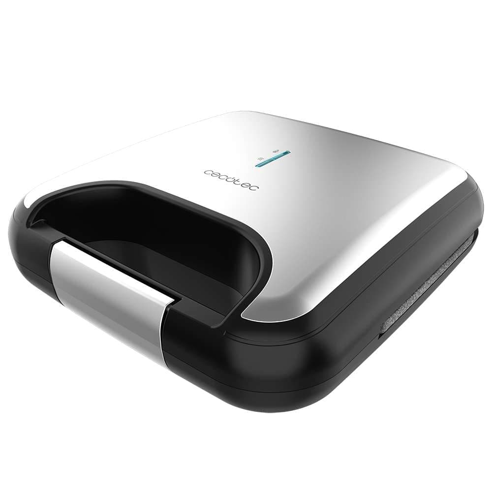 Cecotec Sandwich Maker with Non-Stick Coating Rock'nToast Square. 750 W, Stone Coating, Capacity for 2 Sandwiches and Grill Surface, Cold Touch Handle, Cable Catcher — view 12