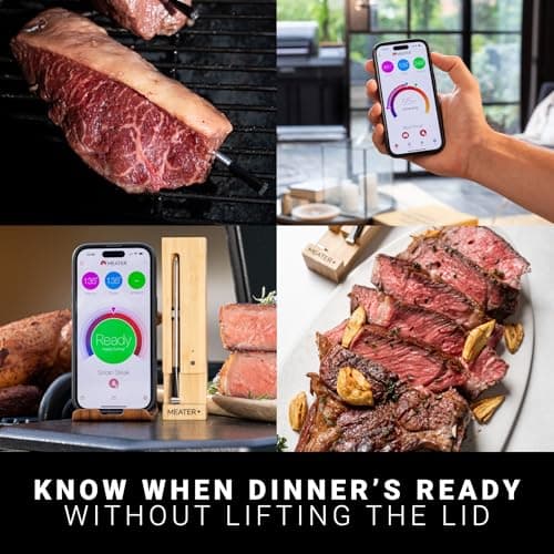 MEATER Pro: Smart Bluetooth Wireless Meat Thermometer Digital | 550°C Heat Resistance | Long Range | Certified Accuracy | BBQ, Oven, Grill, Smoker, Air Fryer, Deep Fryer