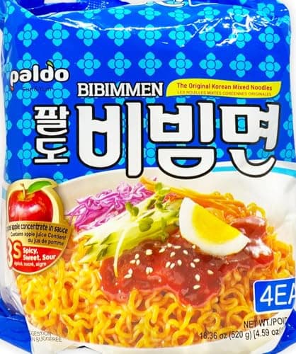 VALUBNDL: Paldo Bibim Men Cold Spicy Noodles (8-Pack) – 2 Bundles of 4 – Authentic Korean Spicy Brothless Ramen – Sweet & Tangy Apple Sauce – VALUBNDL Signature Bundle — view 3