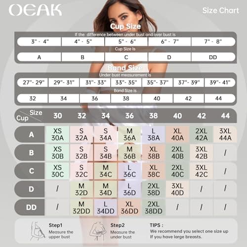 OEAK Womens Wireless Jelly Bras Comfortable Push Up Bra No Underwire Gel Bra Full Support Lift Everyday Seamless Tshirt Bras Beige XS — view 4