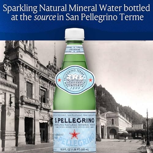 S.Pellegrino Sparkling Natural Mineral Water, Plastic Bottles, 16.9 Fl Oz (Pack of 12) — view 4