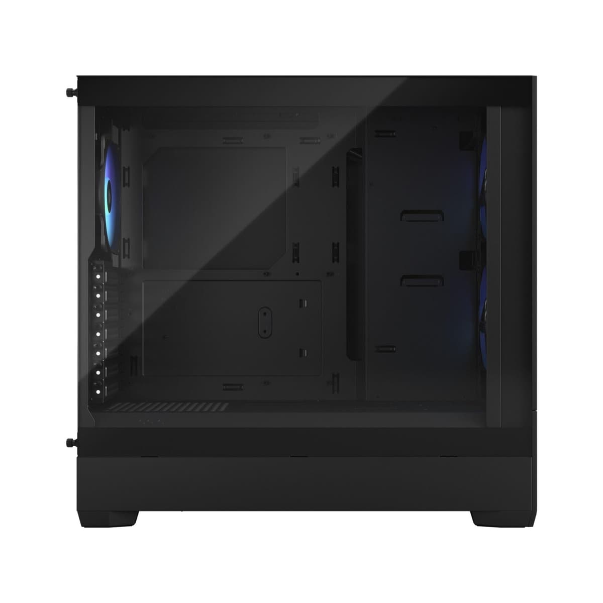 Fractal Design Pop Air RGB Black - Tempered Glass Clear Tint - Honeycomb Mesh Front – TG side panel - Three 120 mm Aspect 12 RGB fans included – ATX High Airflow Mid Tower PC Gaming Case — view 3