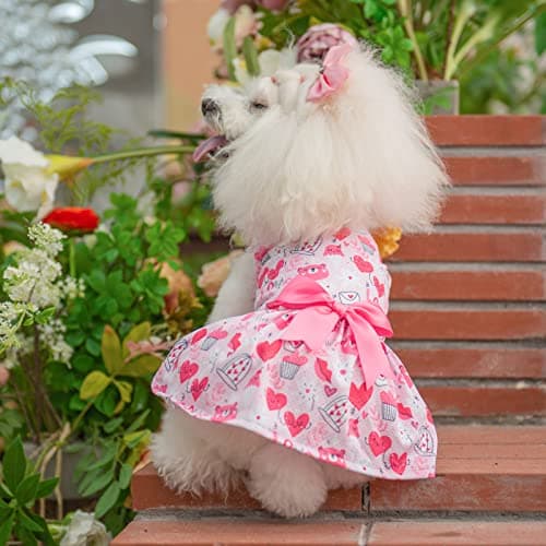 CuteBone Dog Mesh Dress Puppy Sundress Pet Outfit Summer Fashion for Small Dogs Girl Cat Clothes — view 3