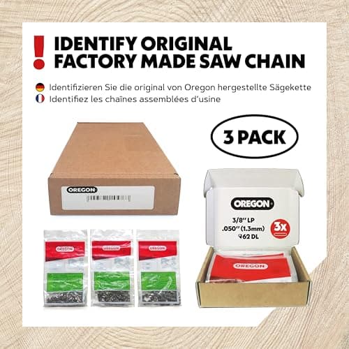 Oregon Chainsaw Chain for 18" Bar, 3/8" LP, .050" Gauge, 62 Drive Links — view 4