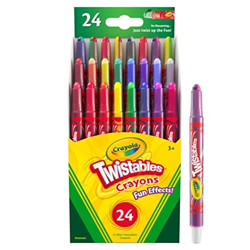Crayola Twistables Crayons for Kids (24ct) Cute School Supplies for Toddlers, Preschool, Kindergarten, Elementary, Gifts for Boys & Girls, Ages 3, 4, 5