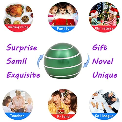 Desk-Fidget-Kinetic-Toys Cool-Gadgets: Cool-Stuff Thing Game Toy for Adult Teen Children Kid, Optical-Illusion Stress Relief Gifts for Man Women Home Office School Christmas Spinning Up 180 Seconds — view 5