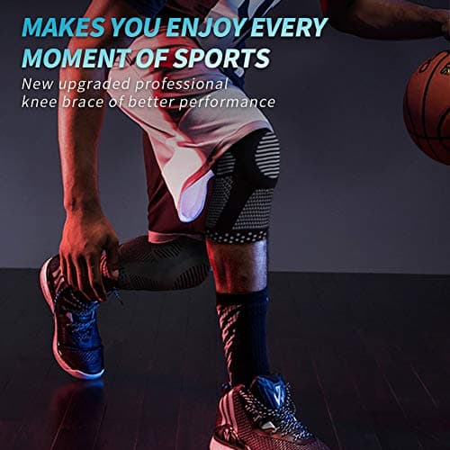 NEENCA Knee Brace for Knee Pain Relief, Medical Knee Support with Patella Pad & Side Stabilizers, Compression Knee Sleeve for Meniscus Tear, ACL, Arthritis, Joint Pain, Runner, Sport — view 5
