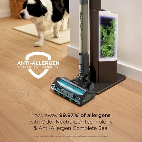 Shark PowerDetect Pet Plus Clean & Empty Cordless Stick Vacuum & Auto-Empty System | Powerful Suction | HEPA | Carpet & Hard Floor | Portable Stick Vacuum for Pet Hair | 70-Min Runtime | Gray | IP3253 — view 6