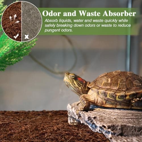 ZeeDix 1 Pack Coconut Fiber Substrate, 100% Organic Coconut Husk Coco Coir Brick Terrarium Bedding for Reptiles, Tortoise, Bearded Dragon, Leopard Gecko, Snake, Hermit Crabs, Frogs, Tarantula — view 5