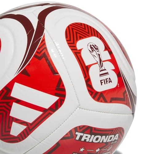 adidas Unisex-Adult FIFA World Cup 26™ Trionda Canada Club Ball, White/Power Red/Hi-Res Red, 3 — view 3