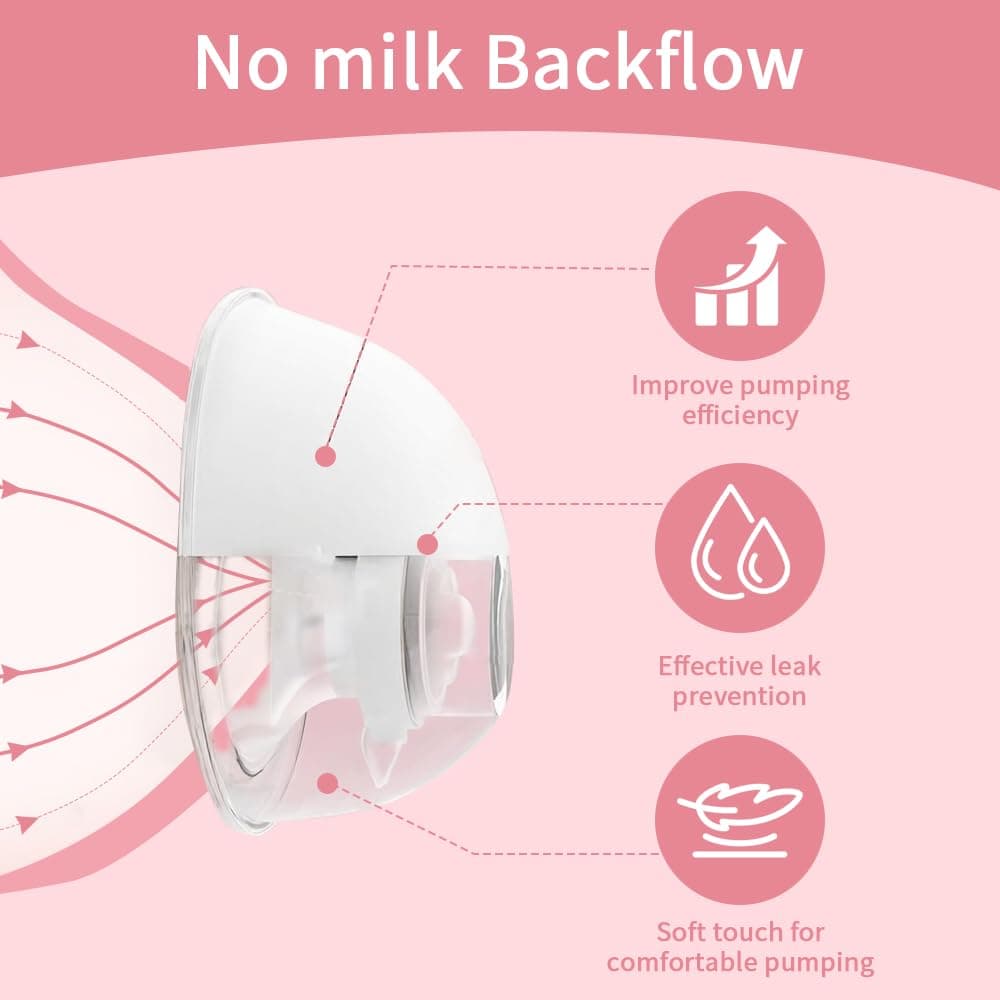 Full Replacement Parts Kit for Momcozy M5 Wearable Breast Pump, Includes 24mm Collection Cups, Silicone Diaphragms, Duckbill Valves, BPA-Free(Including 15/17/19/21mm Flange Inserts) — view 4