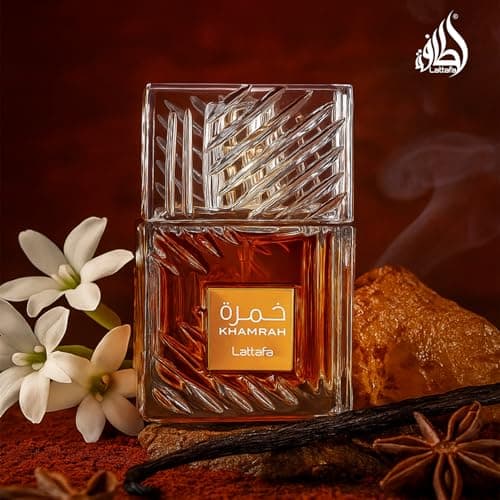 Lattafa Khamrah - Vanilla, Warm Spicy, Amber, Cinnamon - Eau de Parfum Long-Lasting Fragrance for Unisex, 3.40 Ounce / 100 ml — view 5
