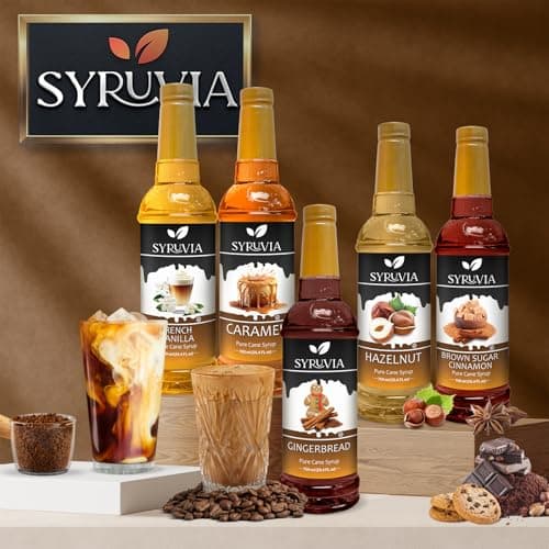 Syruvia Cane Sugar Sweetener Syrup for Coffee – Natural Sweetness, 25.4 fl oz, Kosher, Gluten Free, Ideal for Cane Sugar Sweetener Coffee & More, No Coloring — view 5