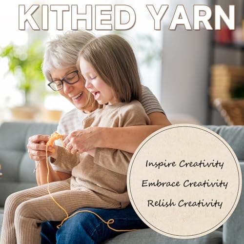 Cotton Chainette Yarn,4 Medium (Worsted)-10oz,3 Pack,Knitting Yarn for Beginners,Thicker for Crocheting and Knitting (14 Emerald Green) — view 3