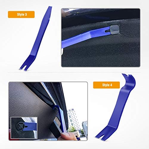 GOOACC 5PCS Auto Trim Removal Tool Kit No-Scratch Pry Tool Kit for Car Door Clip Panel & Audio Dashboard Dismantle -5PCS — view 4
