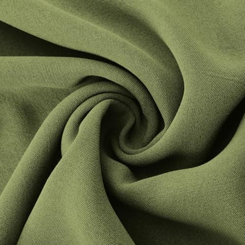 Palazzo Pants Women Summer Elastic High Waisted Wide Leg Flowy Pants for Beach Vacation Comfy Trousers with Pockets Green — view 5