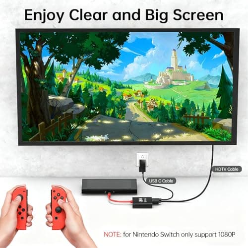 AHGEIIY Switch 2 Dock for Nintendo Switch Docking Station, Upgrade for Nintendo Switch TV Adapter with 4K@ 60Hz HDMI USB 3.0 and 100W PD Port, Portable Travel Dock for Switch 2/OLED MacBook Steam Deck — view 3
