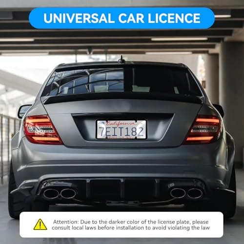 Bulgery Clear License Plate Covers 2 Pack with 1 Extra Spare, Shatterproof & Anti-Yellowing Car Tag Protectors, 100% Street Legal License Plate Holders with Anti-Rattle Pads & Hardware — view 4