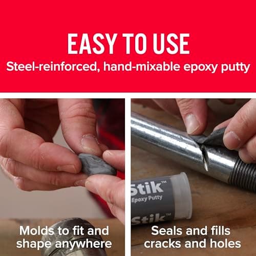 J-B Weld 8267 SteelStik Steel Reinforced Epoxy Putty Stick - 2 oz. — view 4