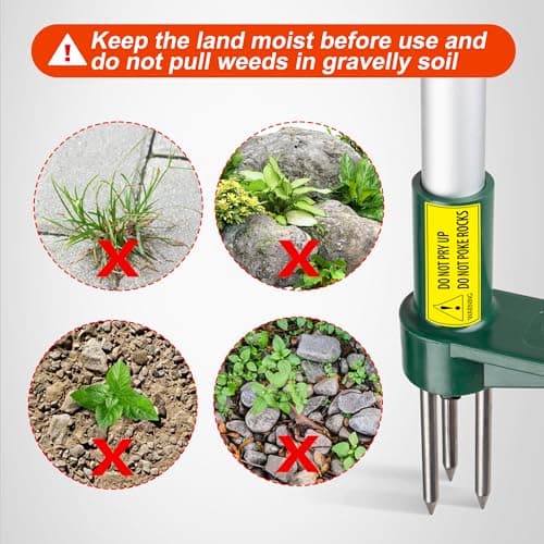 Walensee Weed Puller, Stand Up Weeder Hand Tool, Long Handle Garden Weeding Tool with 3 Claws, Hand Weed Hound Weed Puller for Dandelion, Standup Weed Root Pulling Tool and Picker, Grabber (1 Pack) — view 7