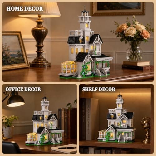 Magic House Building Set, Owens House Building Blocks with LED Light, Architecture Decor Model Kit, Gifts for Adults Teens Age 14+(1162 PCS) — view 5