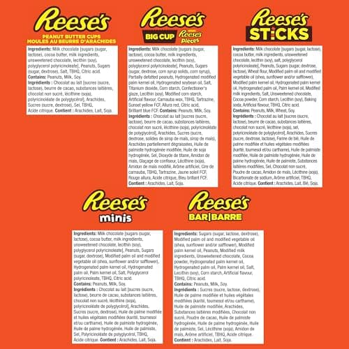Reese's Lovers Gift Box, Assorted Chocolate Peanut Butter Bars, 535g (8 Assorted Bars) for Chocolate Lovers — view 6