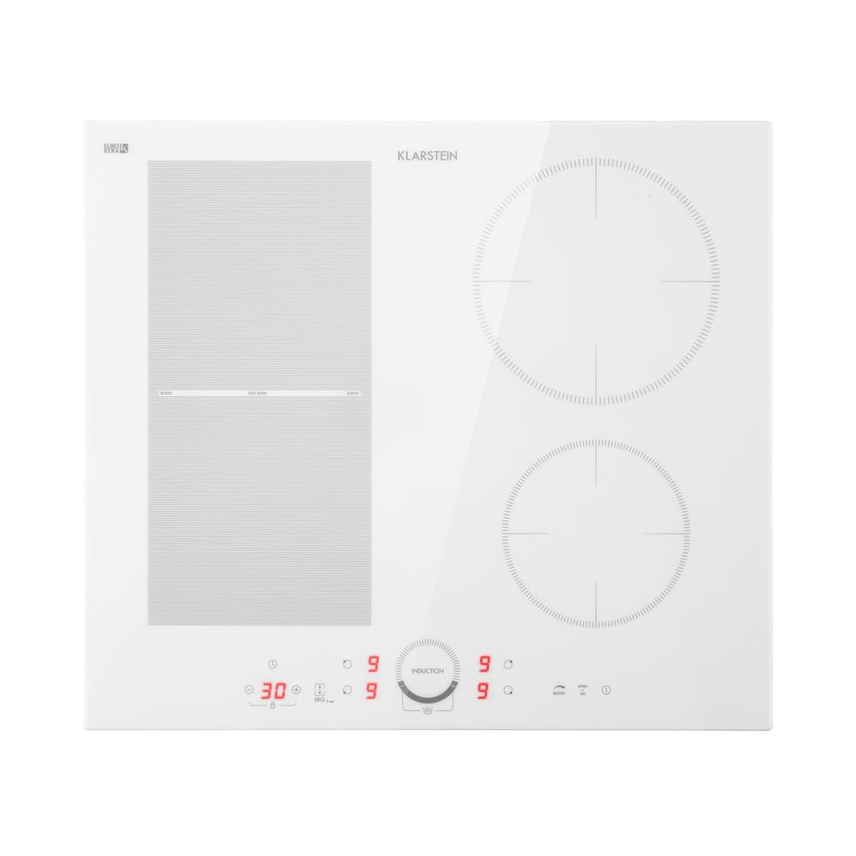 Klarstein Induction Hob, 9300W Electric Hobs Induction Cooker, 5 Ring Electric Pan Hob, Built-In Table Top Cookers w/ 5 Hobs, Touch Control, Inductions Heater Cooktops, Hot Plates for Cooking — view 32