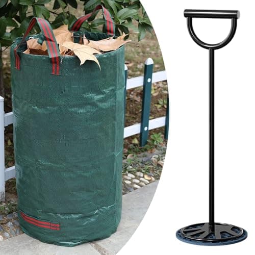 Yajuyi Trash Compactor Manual Garbage Bin Tamper Freestanding Press Tool Comfortable Handle Sturdy Metal Touchless Suitable for Home Outdoor Use — view 3