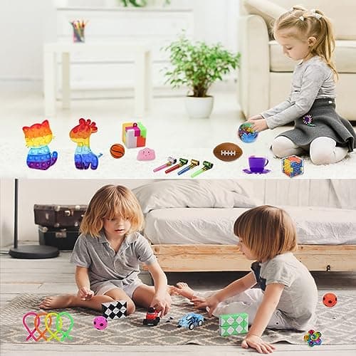 200 Pcs Party Favors for Kids, Fidget Toys Bulk, Birthday Gift Toys, Stocking Stuffers, Treasure Box Birthday Party, Goodie Bag Stuffers, Carnival Prizes, Pinata Filler for Classroom — view 6