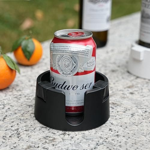 Samhe Anti-Spill Cup Holder Adjustable Desk Drink Holder Non-Tipping Table Coaster Cup Holder for Couch Bed RV Office Home — view 4