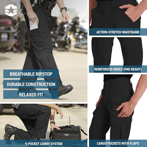 Propper Men's Uniform Tactical Pant, Black, 36'' x 32'' — view 8