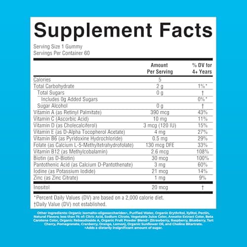 MARYRUTH'S Kids Vitamins | Multi | Sugar Free | 2 Month Supply | Kids Multivitamin Gummies for Ages 2+ | Vegan | Only 1 Gummy a Day | 60 Count — view 8