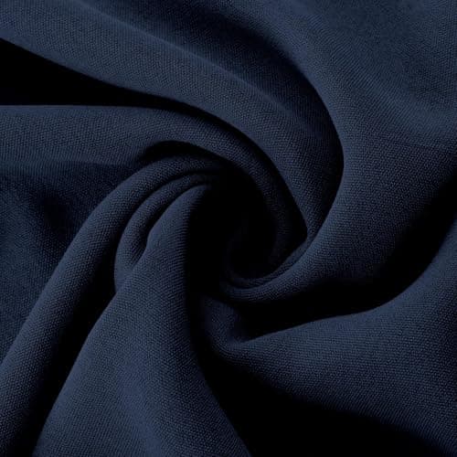 Palazzo Pants Women Summer Elastic High Waisted Wide Leg Flowy Pants for Beach Vacation Comfy Trousers with Pockets Navy — view 6