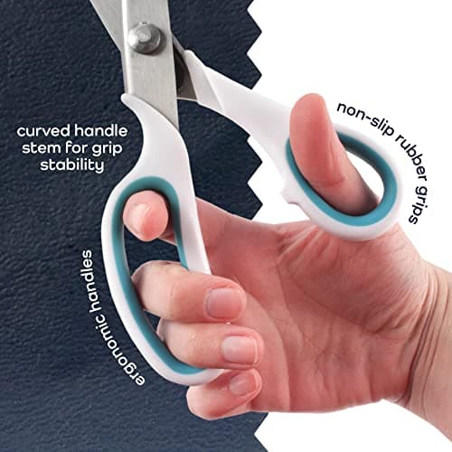 Pinking Shears, 9" (Serrated) Professional Stainless Steel Pinking Shear - Tailor's Craft Scissors for Dressmaking, Cutting, Crafts, Sewing — view 4