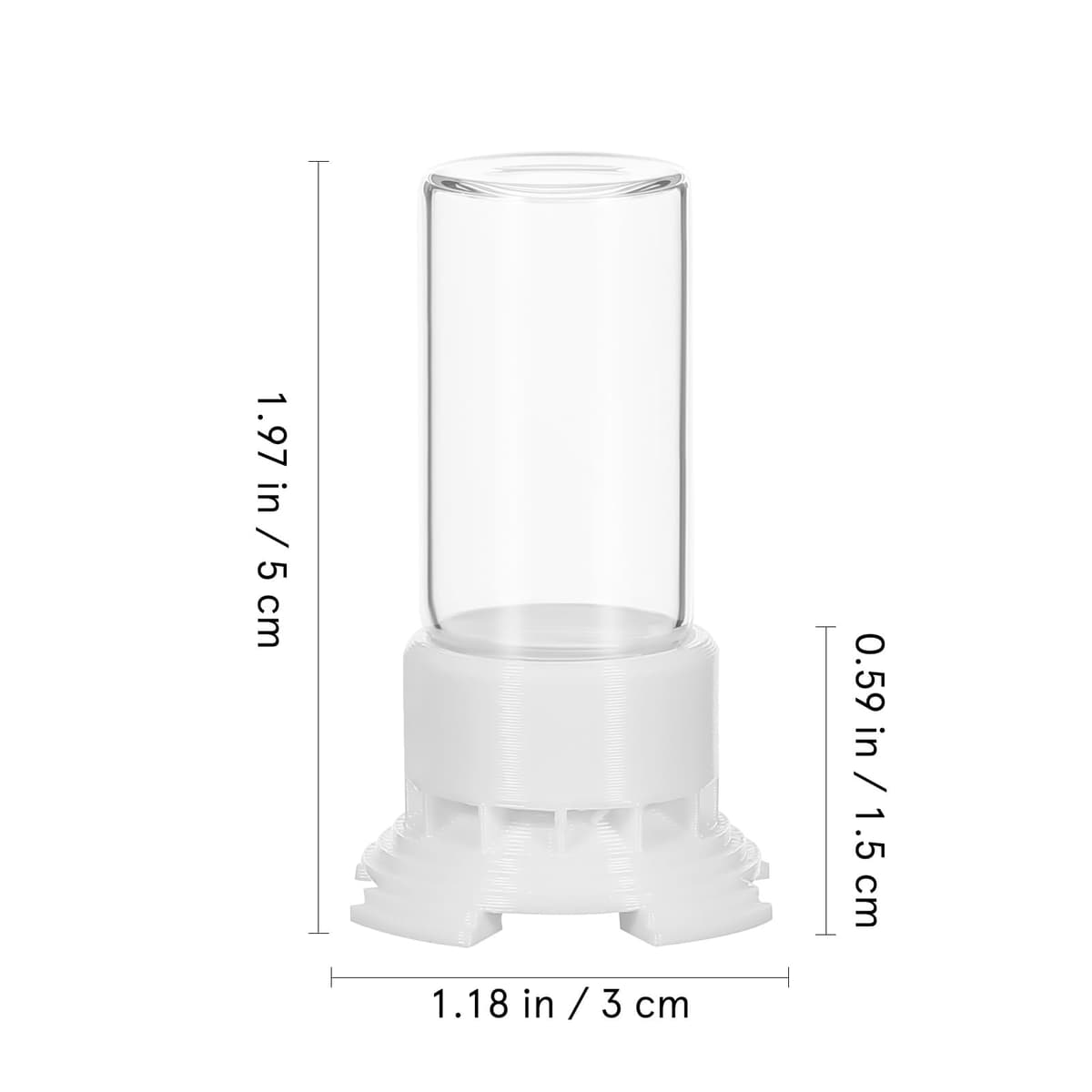 Yardwe Ant Water Feeders 2pcs Ant Mini Liquid Feeder Plastic Transparent Bird Water Dispenser Ant Breeding Containers Nest Ant Farm House for Ant — view 3