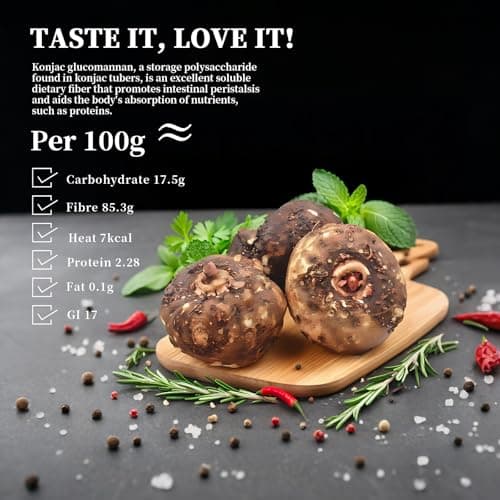 YUHO Shirataki Konjac Rice, 8 Pack Inside, Vegan, Low Calorie Food, Gluten Free, Fat Free, Keto Friendly, Low Carbs, Holiday Gifts, Healthy Diet 53.61 Oz (1520 g) — view 5