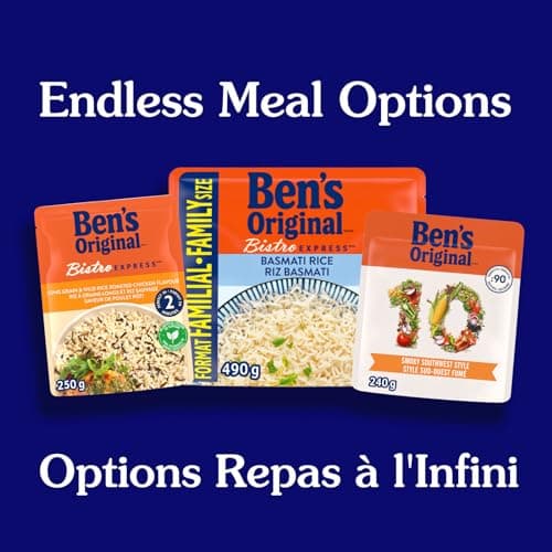 BEN'S ORIGINAL BISTRO EXPRESS Long Grain & Wild Rice Roasted Chicken Flavour, Side Dish, 250g Pouch — view 7