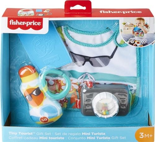 Fisher-Price Tiny Tourist Gift Set, 4 Travel-Themed Baby Toys for Take-Along Play — view 5