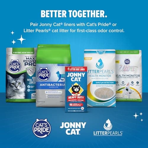 Jonny Cat Litter Box Liners: Heavy Duty - Tear & Leak Resistant - Drawstring Close - Jumbo, 15 Count — view 6