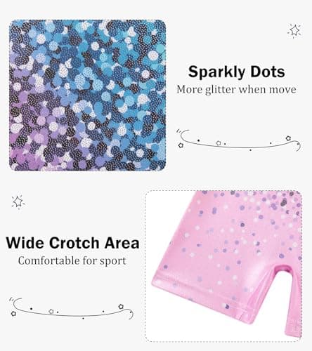 Kinberr Leotard for Girls Gymnastics Kids Quick Dry Dance Unitards Sparkly One Piece Ballet Dance Bodysuit for 6-7 Years — view 2