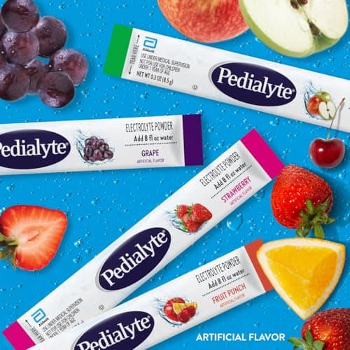 Pedialyte Electrolyte Powder Packets, Variety Pack, Hydration Drink, 8 Count (Pack of 3) Single-Serving Powder Packets — view 2