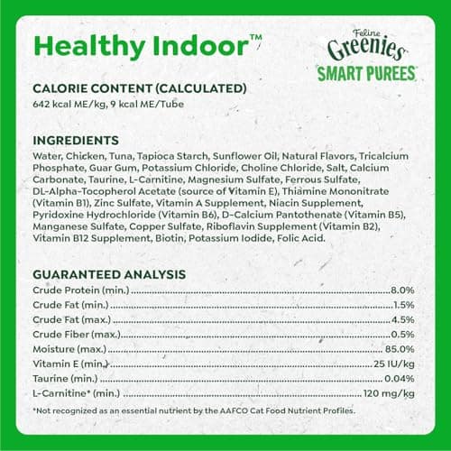 Greenies Feline Smart Purees Healthy Indoor Lickable Cat Treats with Real Chicken, 0.49 oz. Tubes, 20 Count — view 5