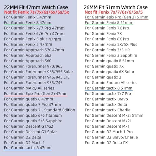 Adjustable 22mm Nylon Bands for Garmin epix pro 47mm, Fenix 8/7/6/5 (47mm) Band - Quick Fit 22 Watch Band for EPIX 2 47MM & Forerunner 955/965 - Nylon Watch Band for GARMIN — view 2