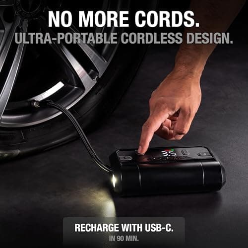 NOCO Air AL5: Cordless Tire Inflator – Portable Rechargeable Air Compressor with USB-C – 17 LPM Inflates 0–40 PSI in 7 Minutes – Digital Gauge + Auto-Shutoff – For Tires up to 31-Inches — view 2