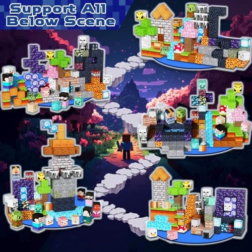 Magnetic Blocks 150 PCS Adventurer Magnetic Building Blocks Cubes Cute Fun Stacking Toys for Kids 3 4 5 6 7 8 9 10 Year Old Boys Girls Gift — view 2
