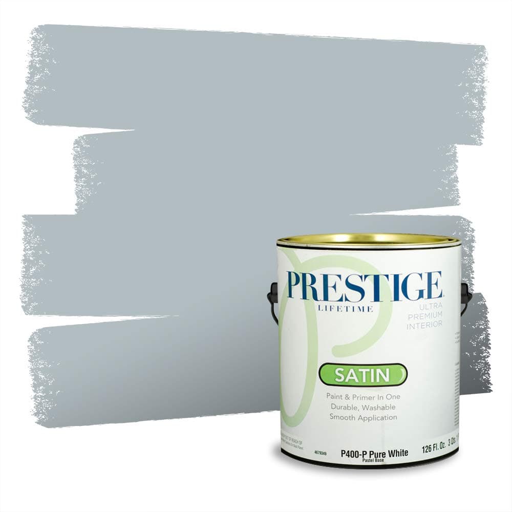 PRESTIGE Paints Interior Paint and Primer In One, 1-Gallon, Semi-Gloss, Comparable Match of Valspar* Dewdrop* — view 904
